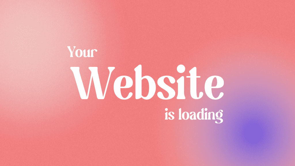 abstrakt herobild med texten website
