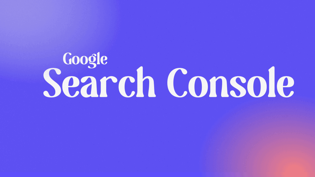 Abstrakt bild med rubriken Search Console